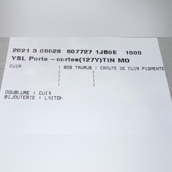 YSL black leather mens wallet! Comes with box, tags, & paperwork in photos! - Picture 15 of 15